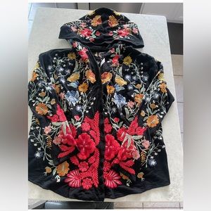 Johnny Was Biya Cardigan Hoodie size Medium. New with tags.